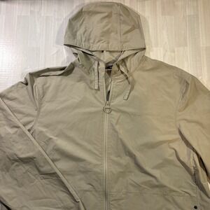 Barbour Khaki Hooded Zip Jacket